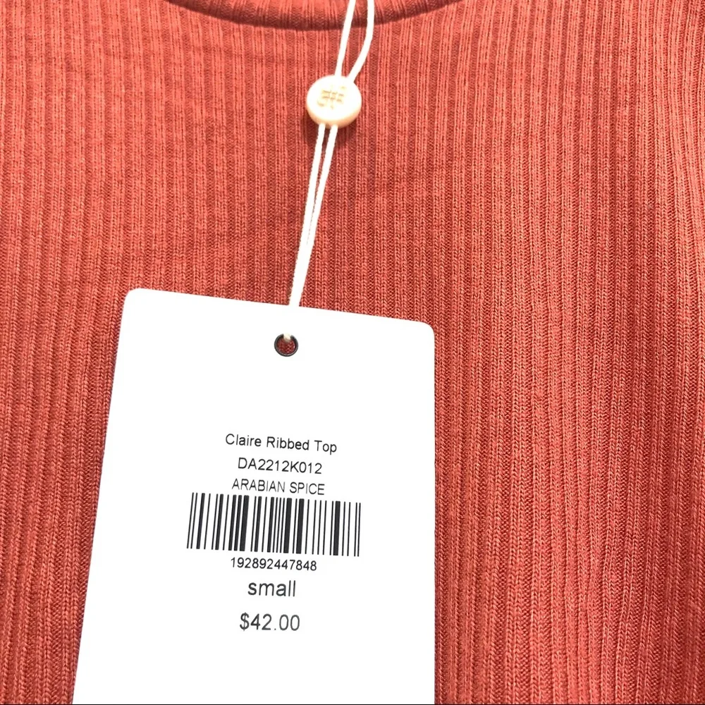 DownEast Claire Ribbed Top (Sm)